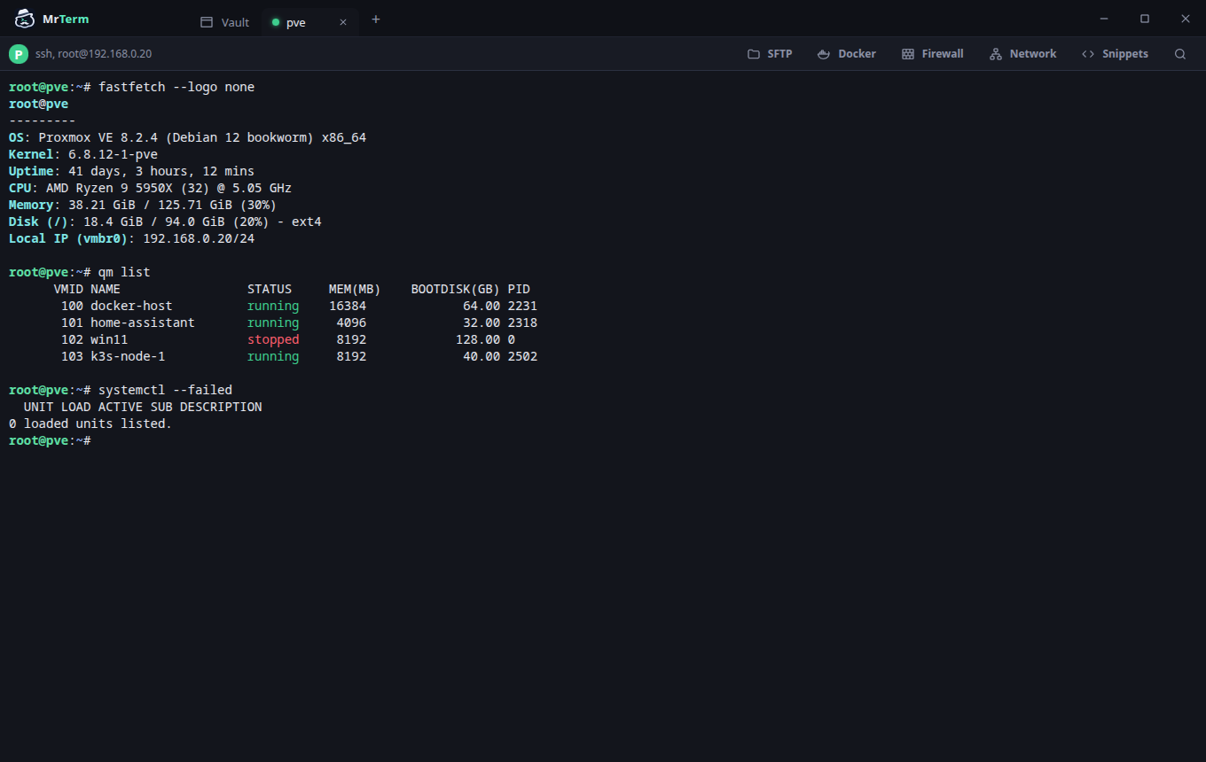 SSH terminal